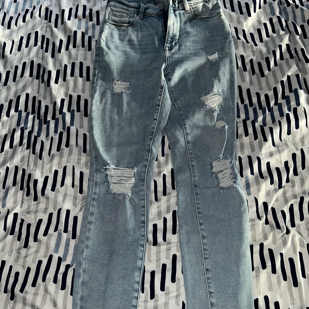 Distressed Light Blue Pacsun Women's Jeans
